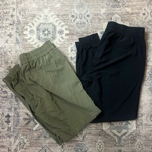 TWO PAIRS Banana Republic Airstretch Joggers